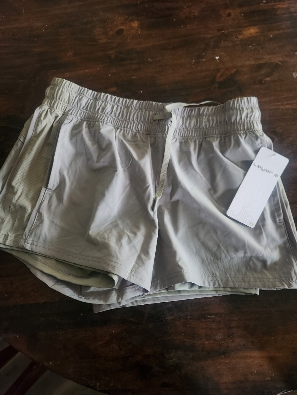 Layer 8 Light Green Women's Athletic Running Shorts
